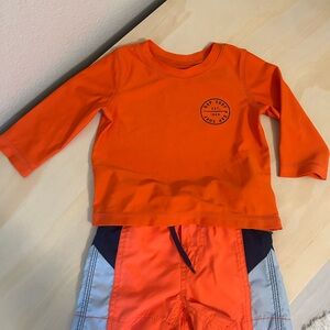 GAP Orange Long Sleeve Tee Vibrant Casual Comfort